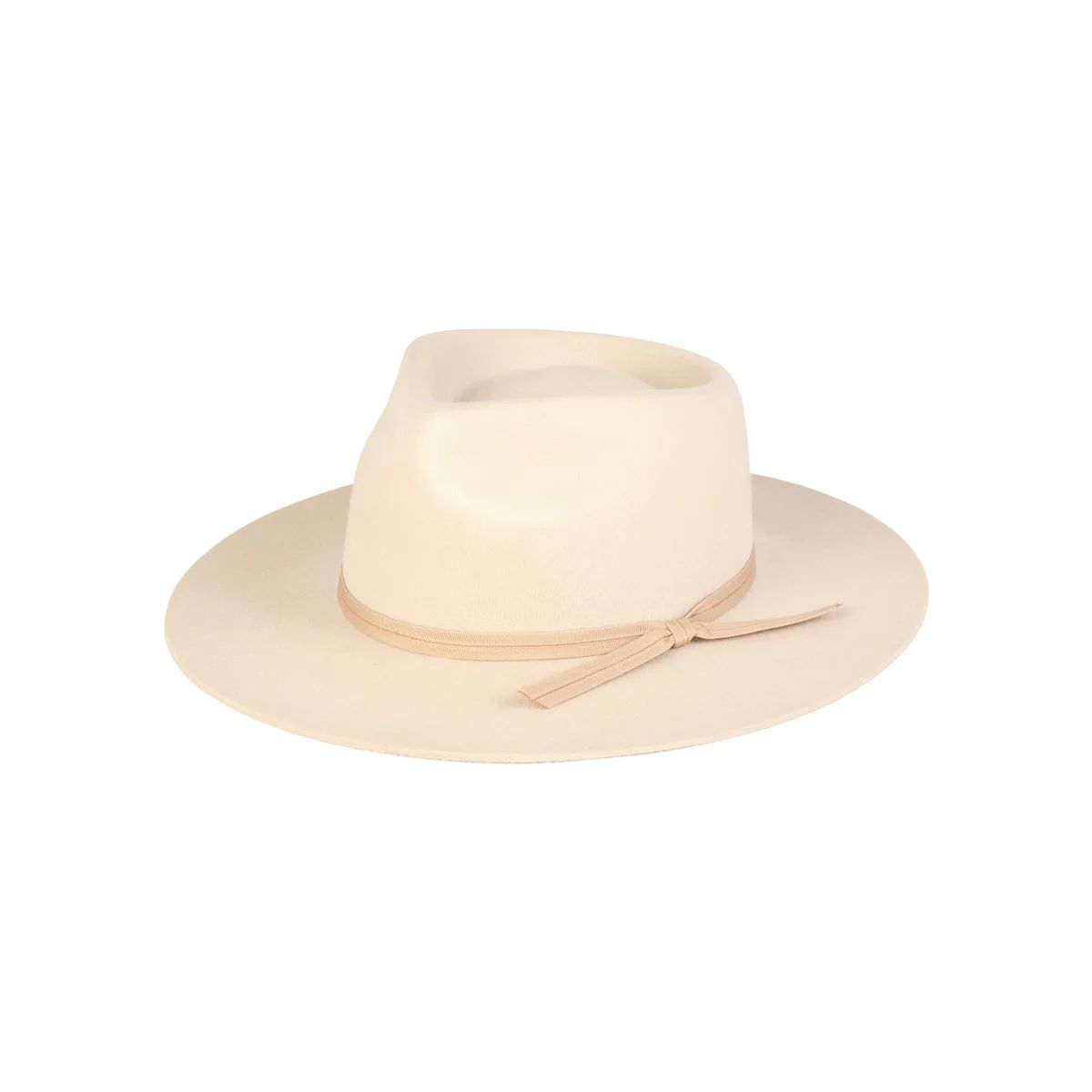 Ivory Zulu Wool Felt Fedora Hat in White - Lack of Color US | Lack of Color