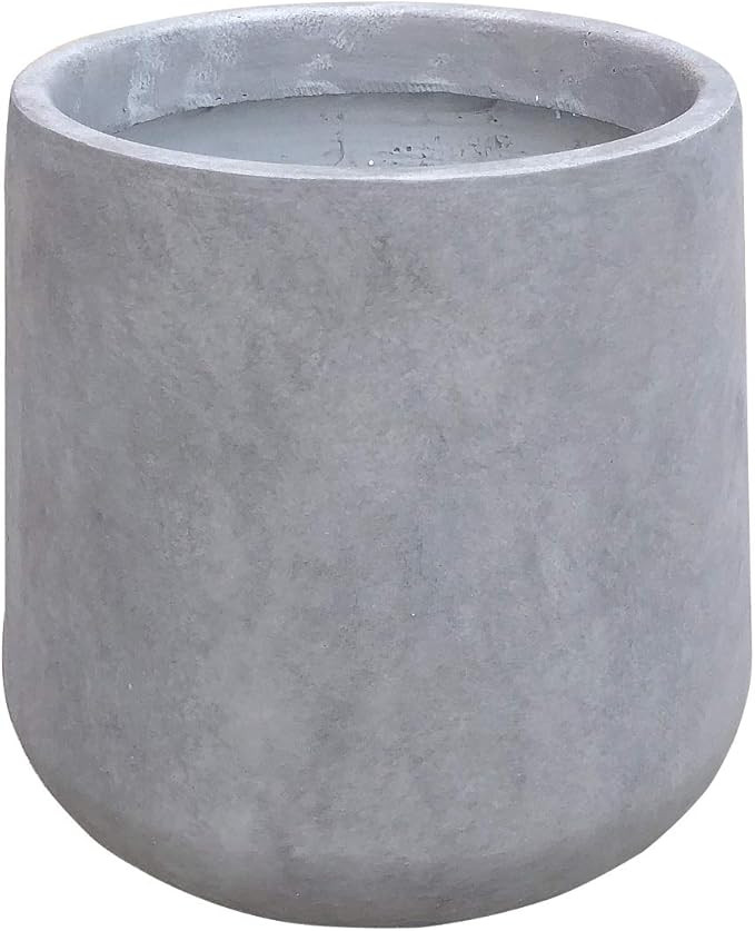 Kante 11.6" Dia Round Concrete Planter,Large Planter Pots Containers with Drainage Holes for Pati... | Amazon (US)