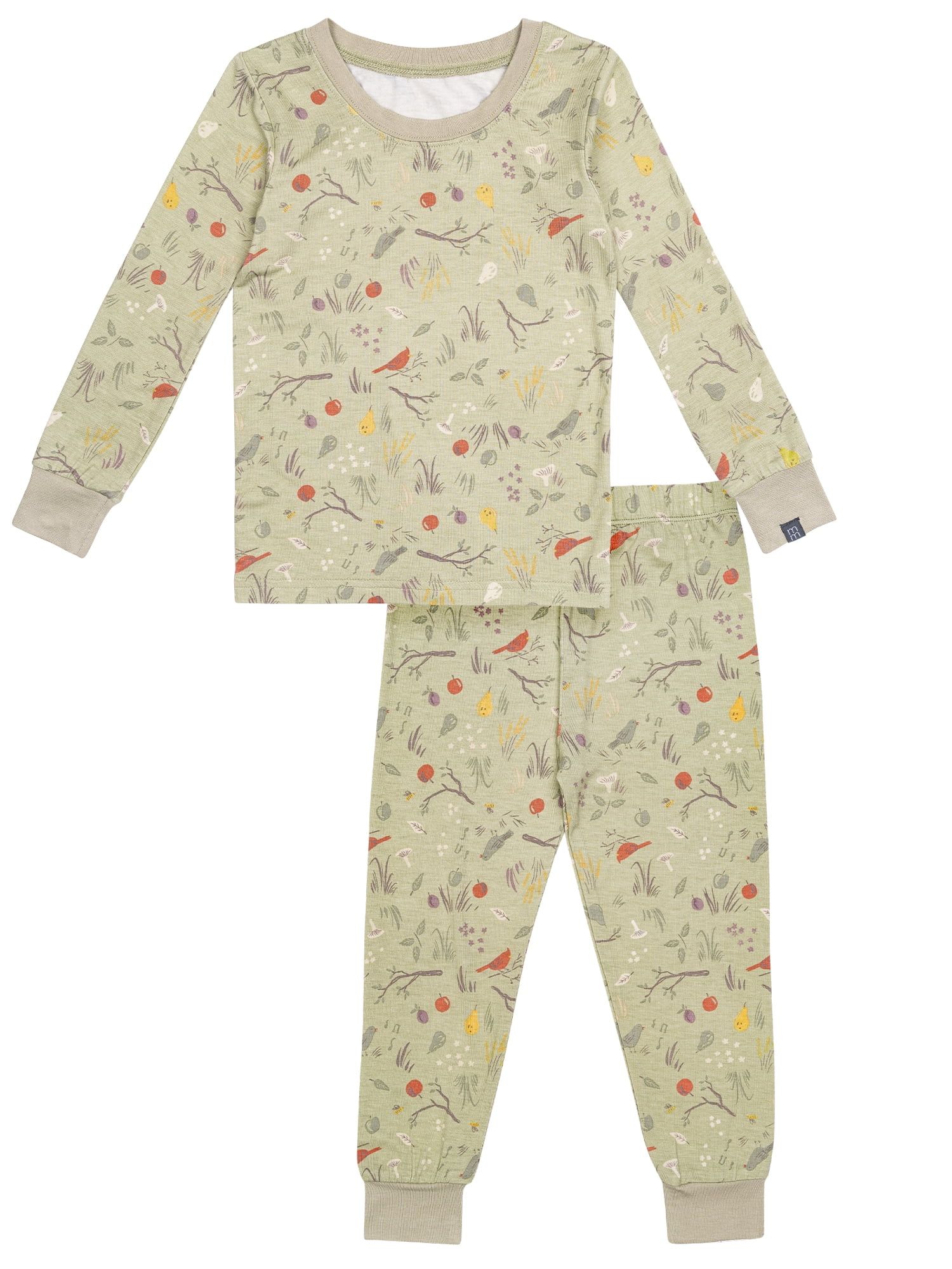 Modern Moments by Gerber Toddler Neutral Super Soft Tight Fitting Pajama Set, 2-Piece, Sizes 12M-... | Walmart (US)