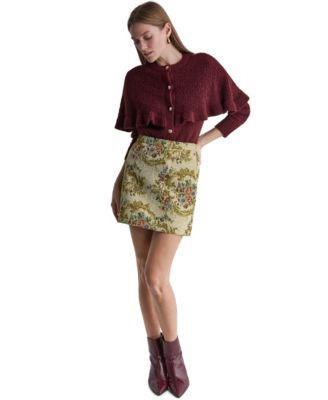Women's Tapestry Floral A-Line Mini Skirt | Macy's