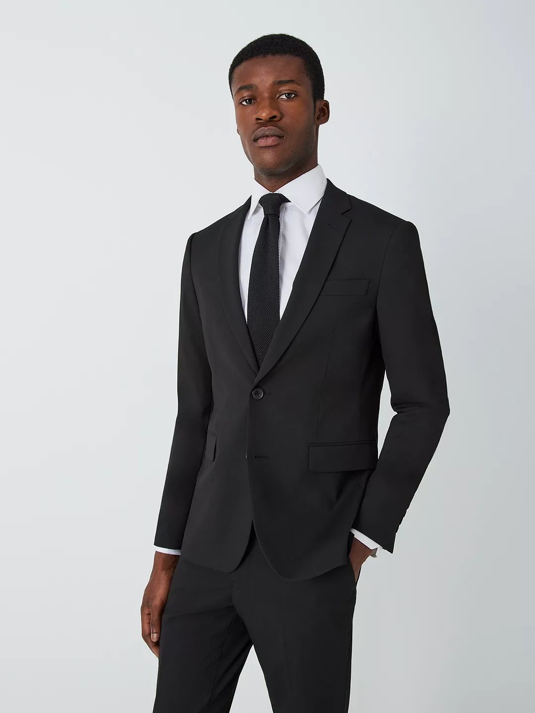 John Lewis Slim Fit Starter Suit Jacket, Black | John Lewis (UK)