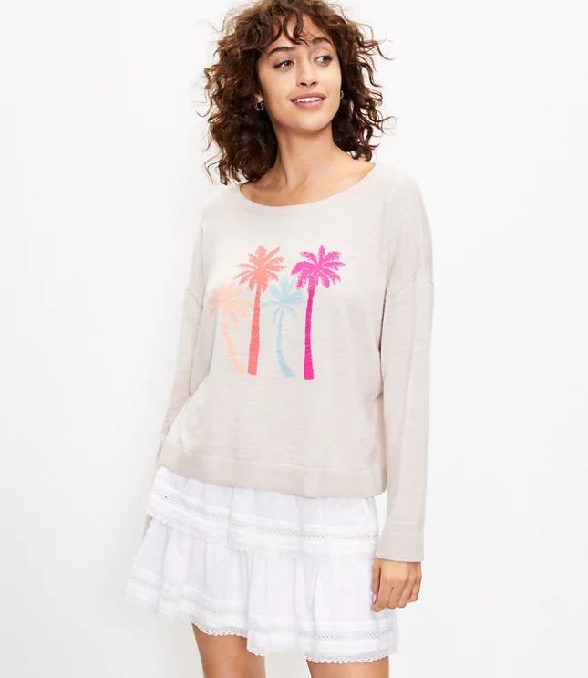 Palm Tree Sweater | LOFT