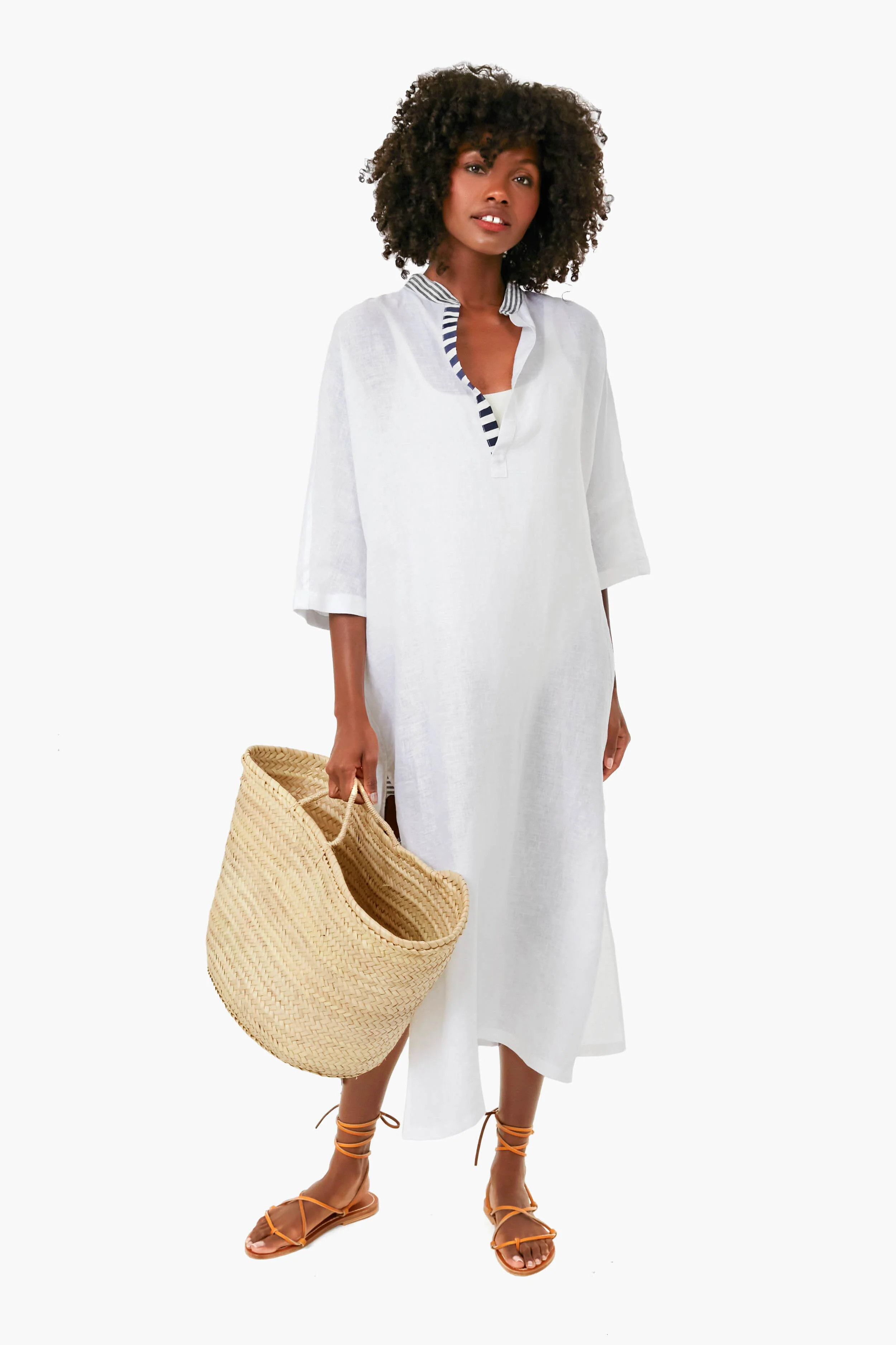 Salt White Max Caftan 
                The Salting | Tuckernuck (US)