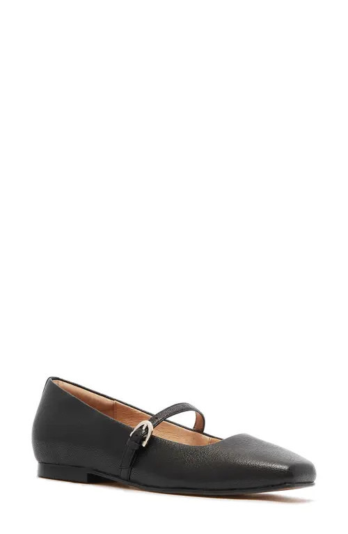 FRANKIE4 Hepburn Mary Jane Flat in Black Tumbled at Nordstrom, Size 9.5 | Nordstrom