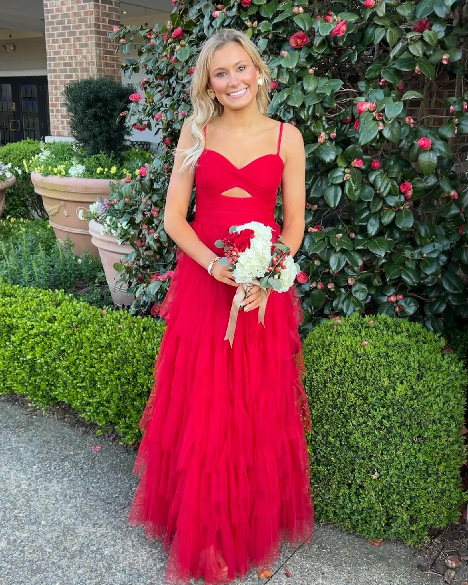 fitted lace wedding dress Brielle Sequin V-Neck Floor Length Dress