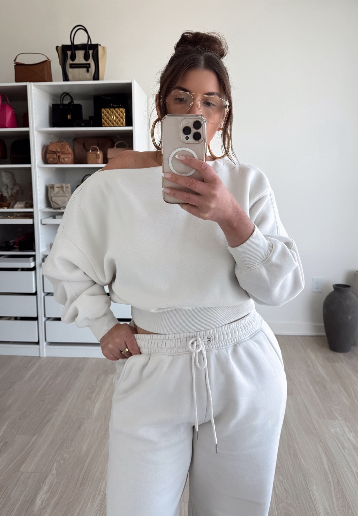 Off the shoulder
Fleece set
Spring outfit 

#LTKSeasonal #LTKActive #LTKootd