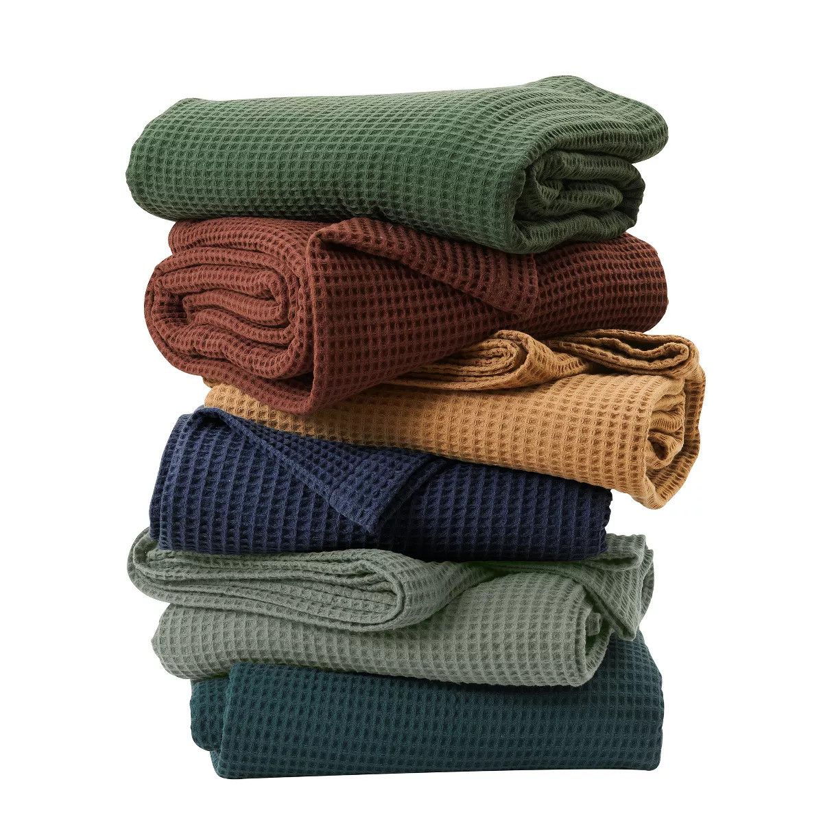 100% Cotton Waffle Weave All-Season Bed Blanket - Great Bay Home | Target