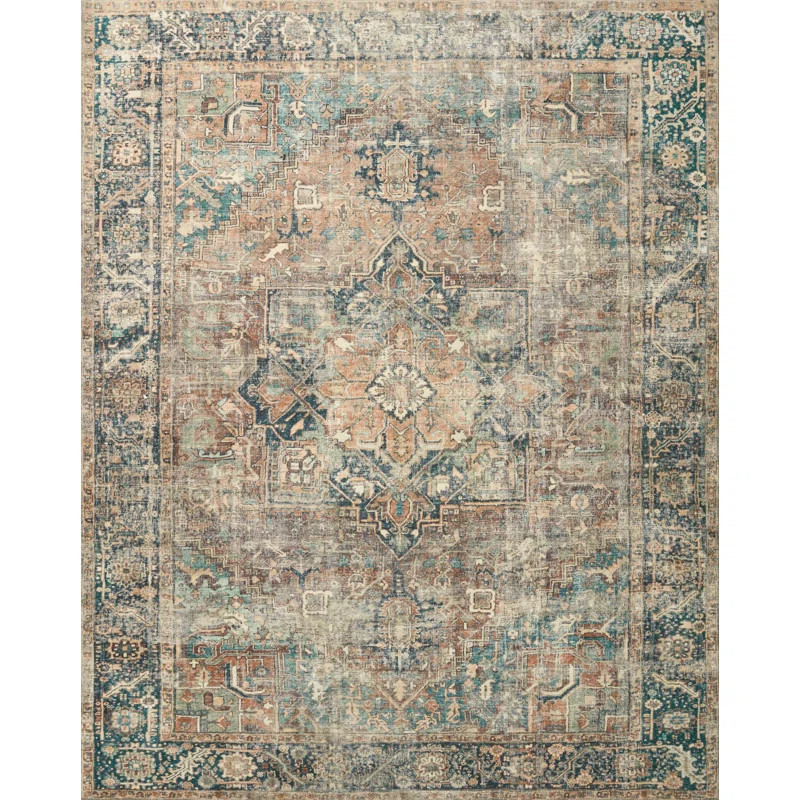 Loloi II Loloi Margot Terracotta / Lagoon Area Rug feat. Cloudpile & Reviews | Wayfair | Wayfair North America