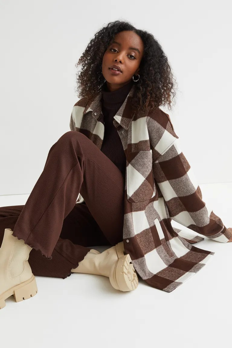 Brushed Twill Shirt Jacket | H&M (US + CA)