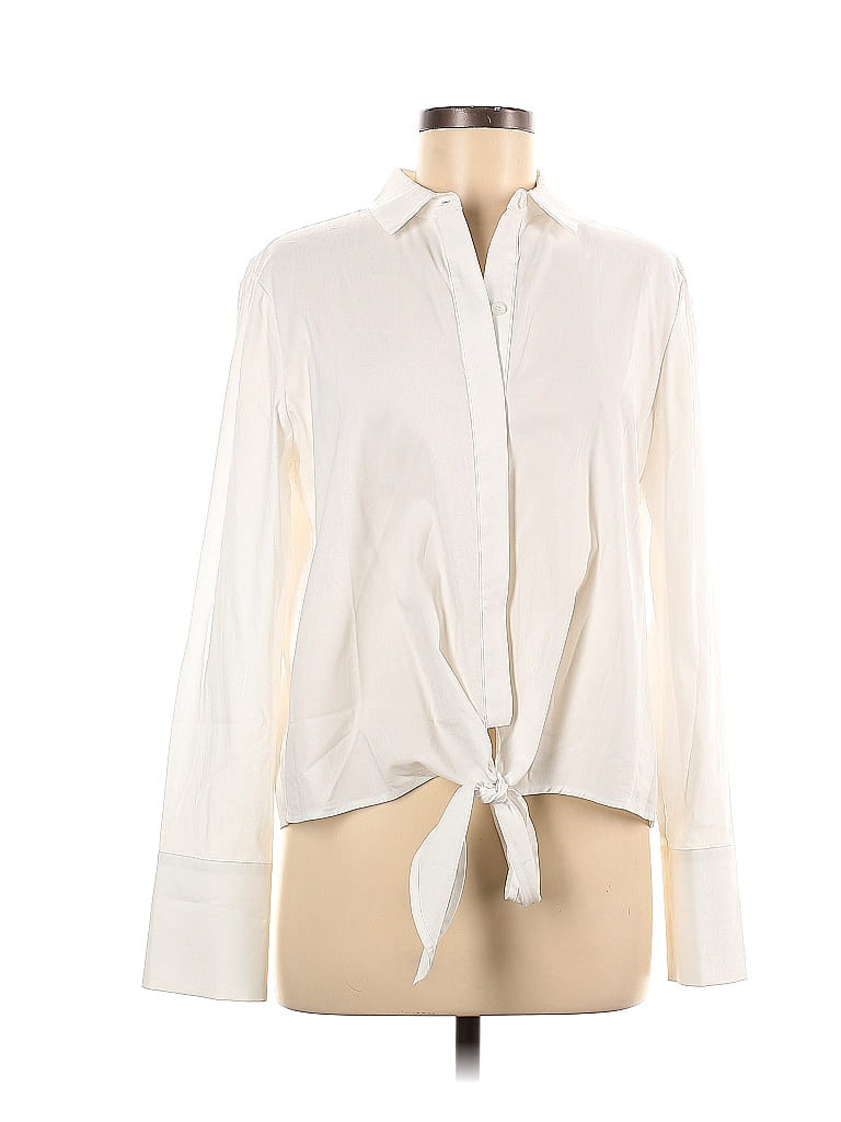 Antonio Melani Ivory Long Sleeve Blouse Size M - 73% off | thredUP