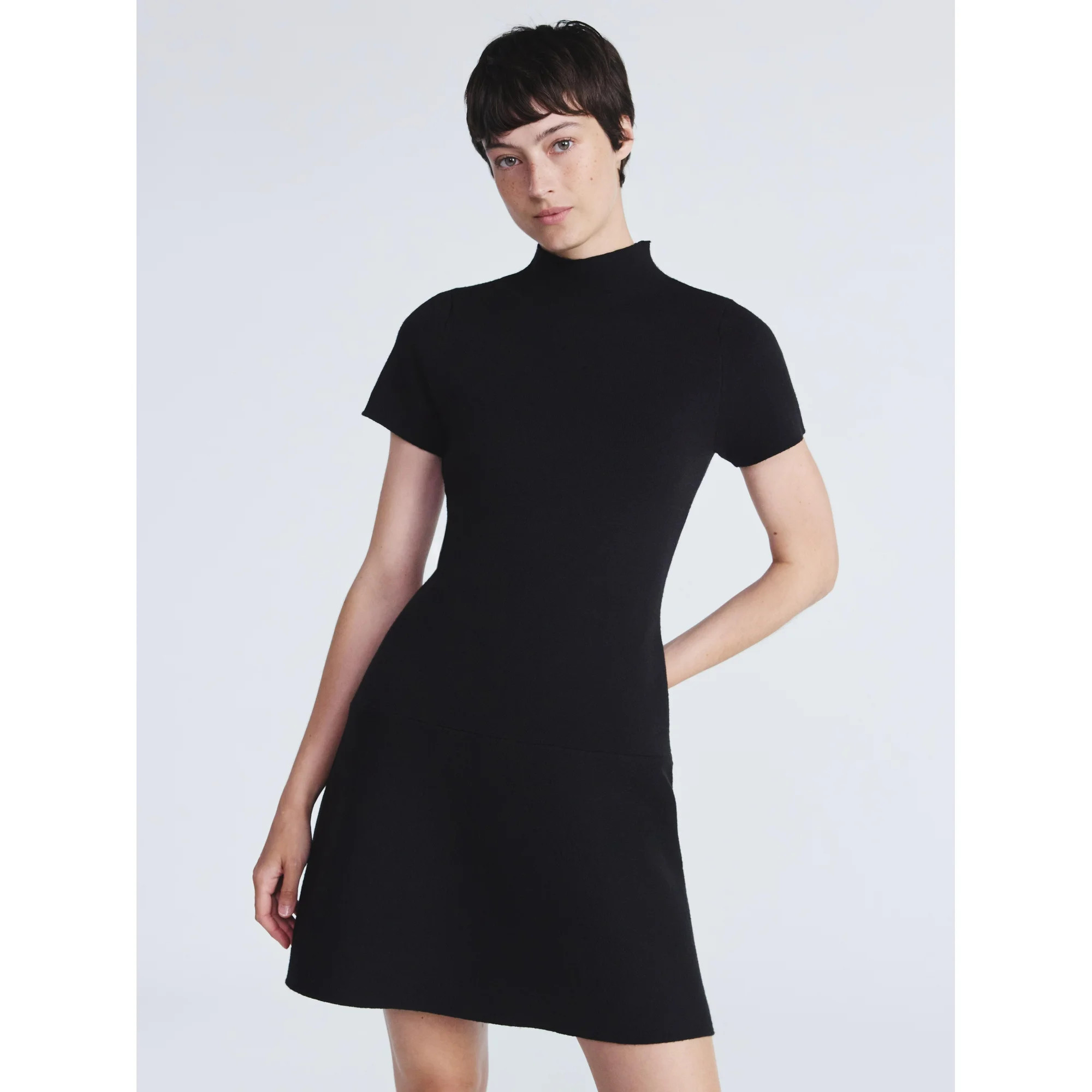 Scoop Women's and Women’s Plus Fit and Flare Jacquard Sweater Dress, Sizes XS-4X | Walmart (US)
