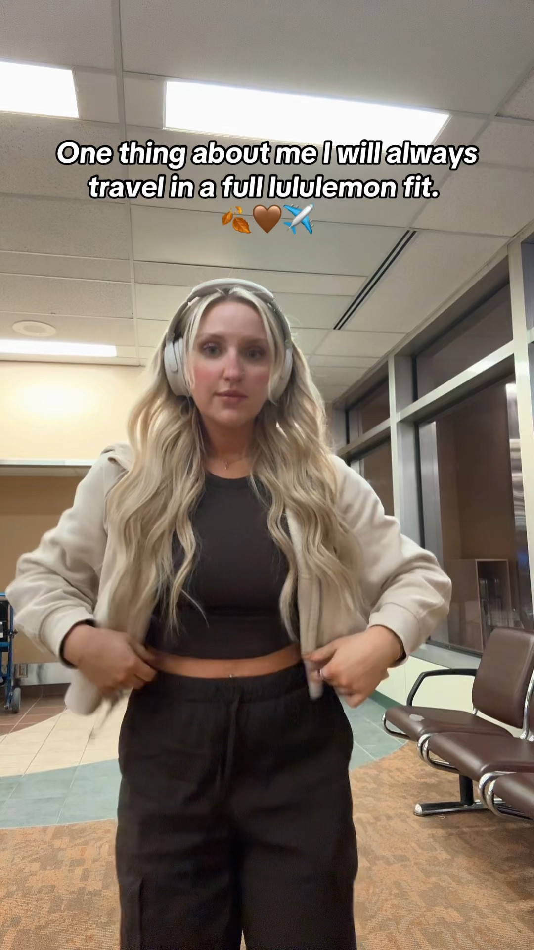 All brown airport fit 🤎🍂🫶🏼 with lululemon 

#LTKVideo #LTKTravel #LTKFitness