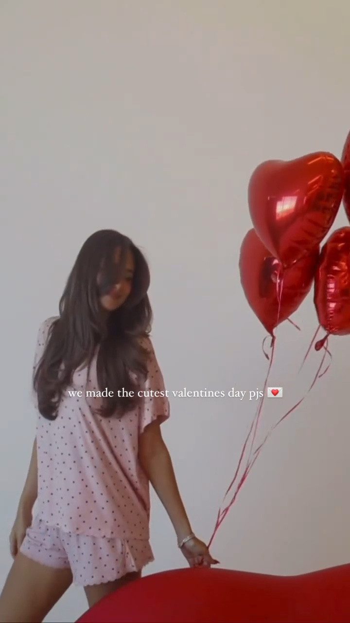❤️ is officially in the air ~> our valentines day edit has the cutest prints and new solids for our very girl-coded pj’s + sets out now 💌