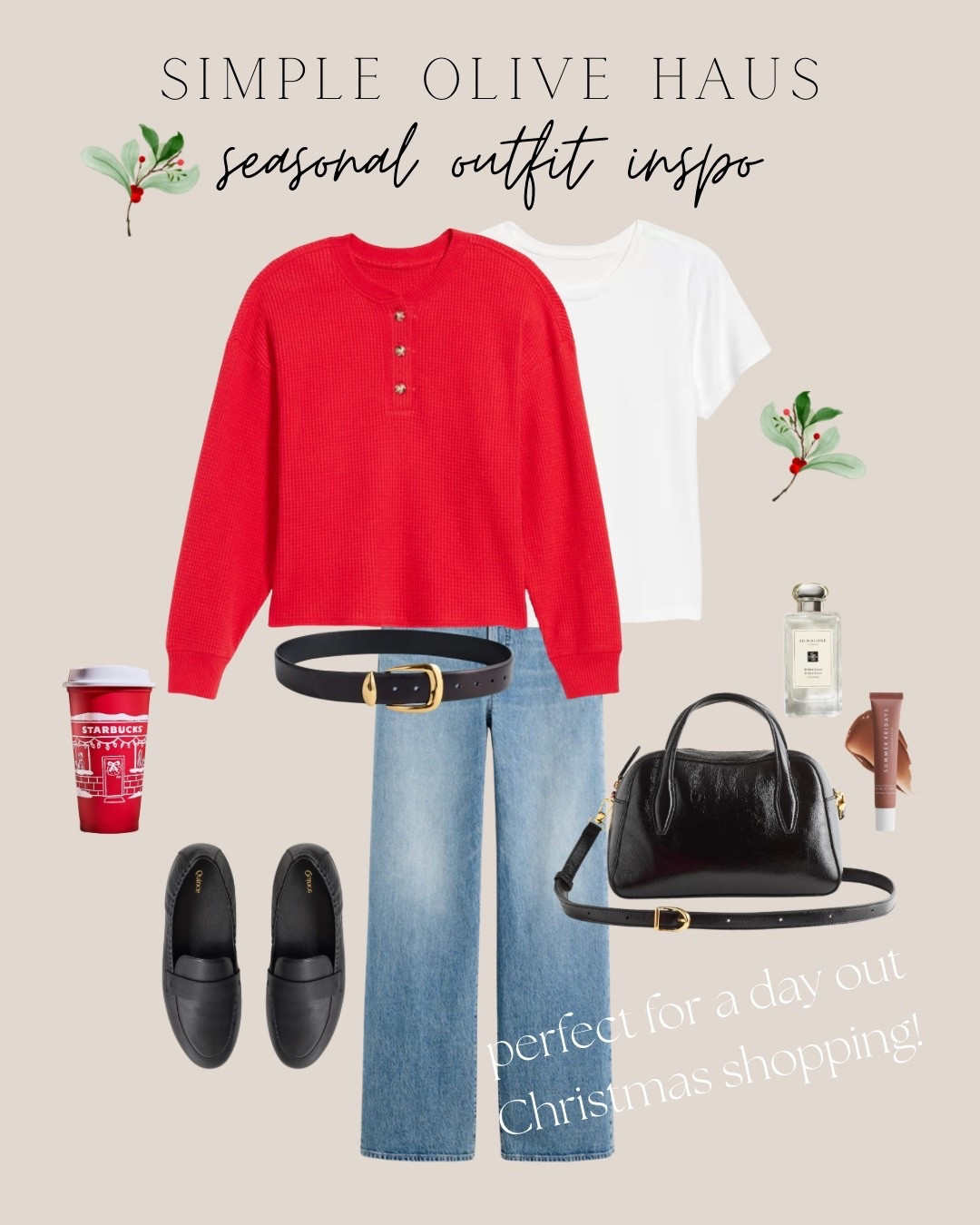 Just grabbed this red Henley and will be wearing it all season😍 lots of colors available and on sale!

#LTKFindsUnder50 #LTKSaleAlert #LTKHoliday