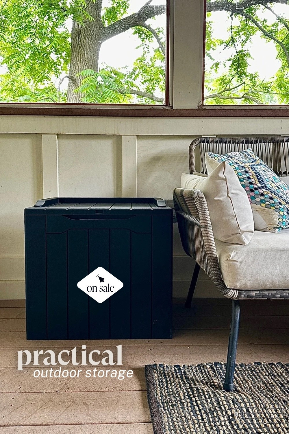 This outdoor lockable storage box may not be sexy but it’s so practical. I purchased mine last year and use it in our 3 season porch to store blankets and pillows! Also linked is my patio furniture set from Target, as well as my Loloi rug, both which I’d buy again. @Target @Wayfair 

#LTKHome #LTKSeasonal #LTKSaleAlert