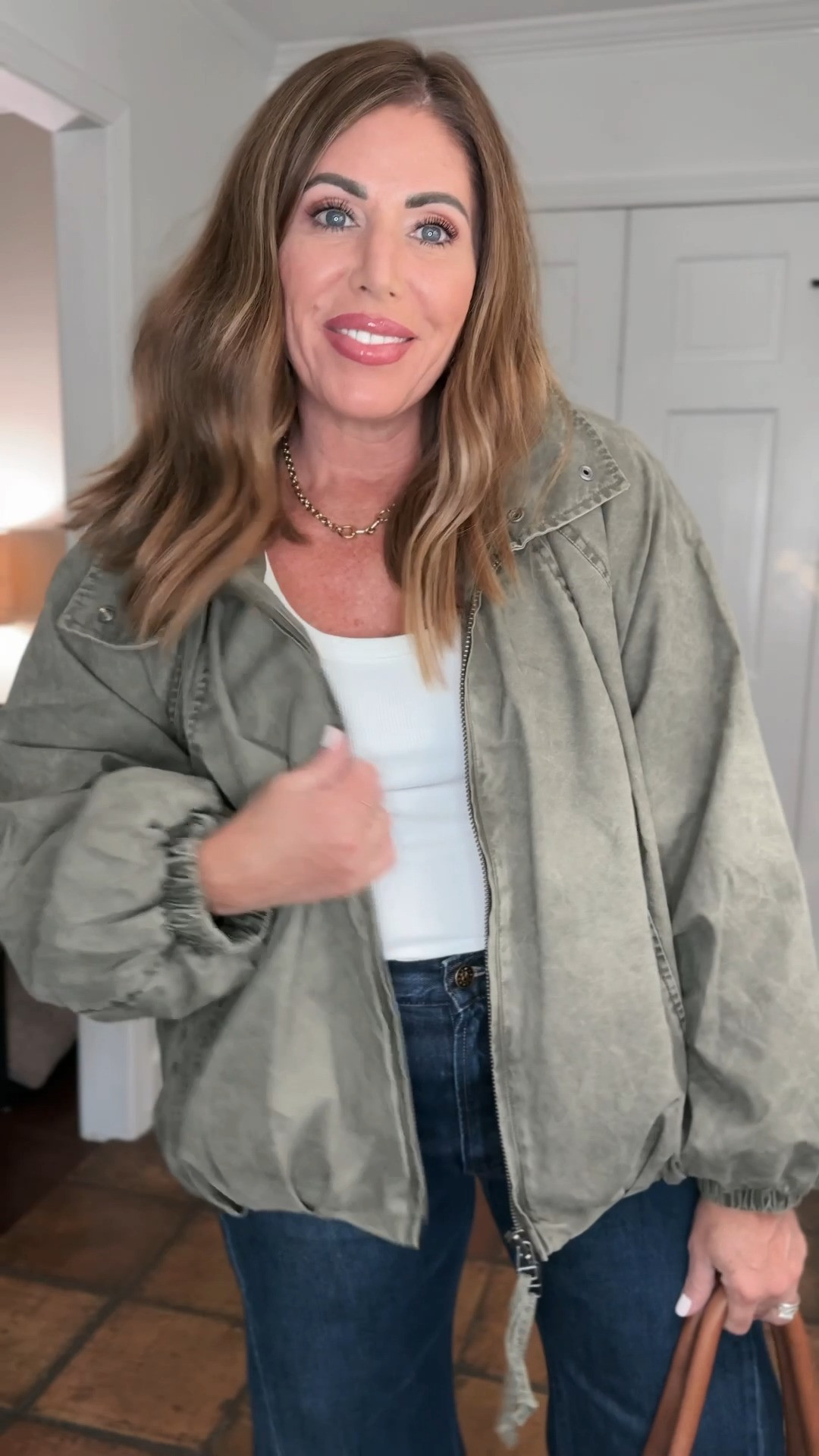 new jeans and jackets for fall. one of my favorite outfit formulas because its super easy, always looks polished and you can change the look with the jacket, shoes and accessories.

I wore the same jeans, tank and bag on most of these looks, but you can easily change it up by switching out the shoes and bags.

These jeans are worth every penny and the cost per wear outweighs the splurge because once you put these on, you will want to reach for them over and over!  they are super flattering and comfy, and they can be dressed up or down. This new dark wash is so beautiful for fall. I am wearing a size 30

tank is m/l

jackets: 1-medium, 2-medium (from @Zara  and I cannot link it, so I linked a very similar option from Amazon), 3-medium, 4-large, 5-medium

3 of these jackets are on sale 20% off through Labor Day

#LTKootd #LTKOver40 #LTKSaleAlert