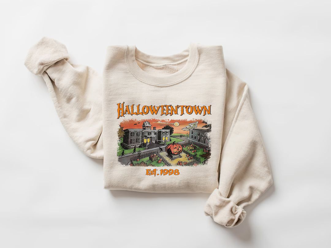 Halloweentown Est 1998 Sweatshirt, Halloweentown University, Retro Halloweentown Sweatshirt, Fall... | Etsy ROW