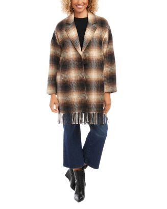 Plaid Fringe Trim Jacket | Bloomingdale's (US)