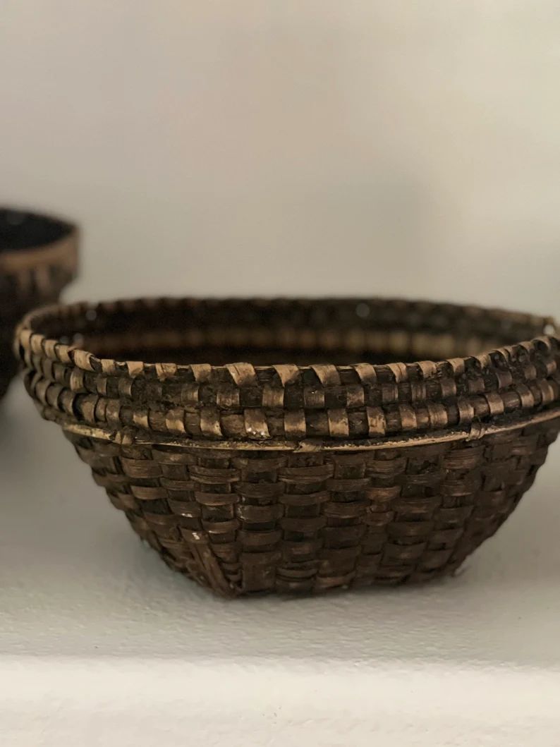 Vintage Found Cane Baskets - Etsy | Etsy (US)