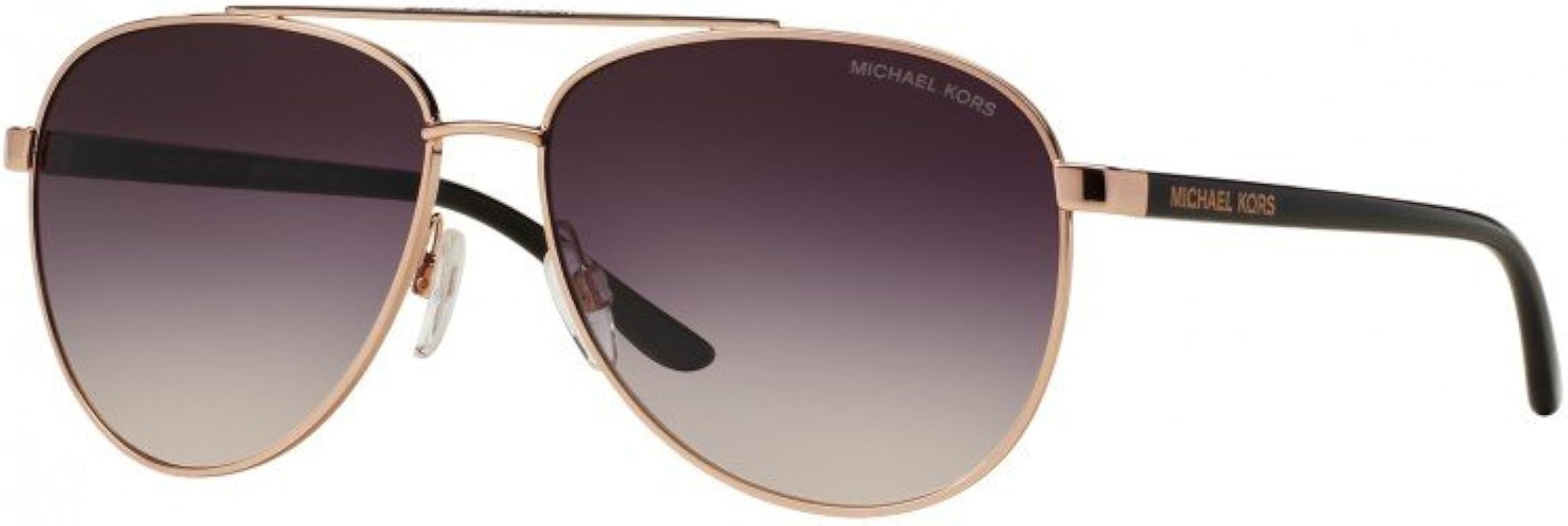 Michael Kors Hvar Sunglasses MK5007 Rose Gold/Grey-Rose Gradient 1099/36 59mm, Rose Gold / Grey-r... | Amazon (US)