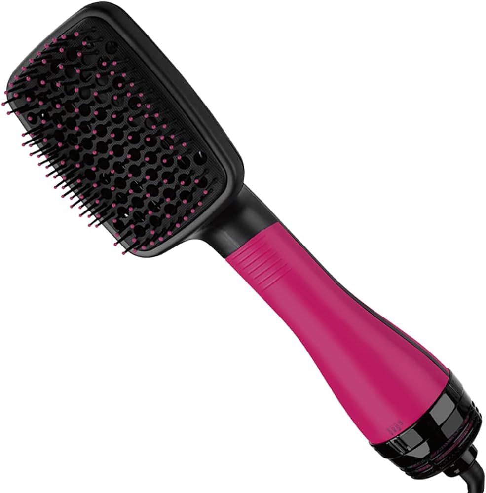 Revlon One-Step Hair Dryer and Styler | Detangle, Dry, and Smooth Hair, (Pink) | Amazon (US)