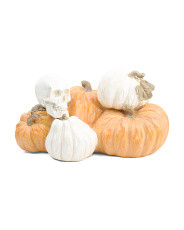 26in Outdoor Safe Pumpkins With Skull | Marshalls