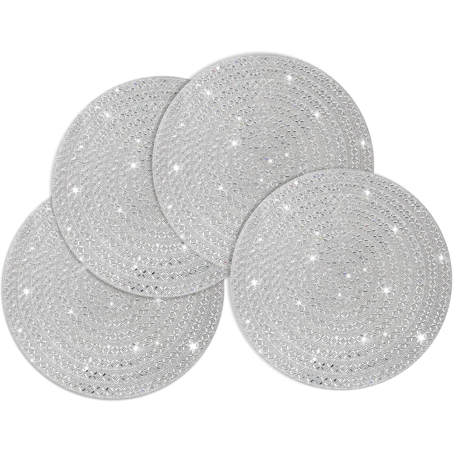 Round Placemat, Heat Resistant Table Place Mat for Dining Table 15 inch Anti-Slip Tablescapes Dec... | Amazon (US)