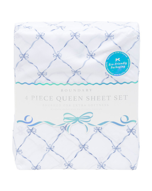 Botanical Bows Sheet Set | TJ Maxx