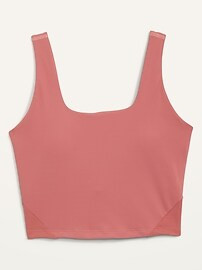 PowerSoft Cropped Ribbed Shelf-Bra Tank Top for Women | Old Navy (US)