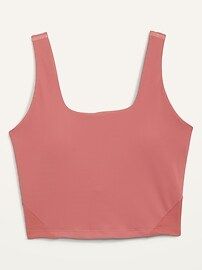 PowerSoft Cropped Ribbed Shelf-Bra Tank Top for Women | Old Navy (US)