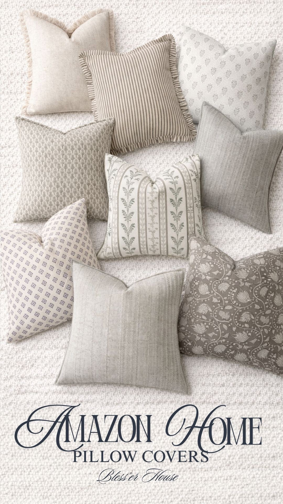 Amazon Finds - Neutral pillow covers 🤎

#PillowCovers #PatternedPillows #SmallPrintPillowPillows #BraPillow #LinenPillow #PillowCoverCovers #AmazonPhones

#LTKHome #LTKSeasonal