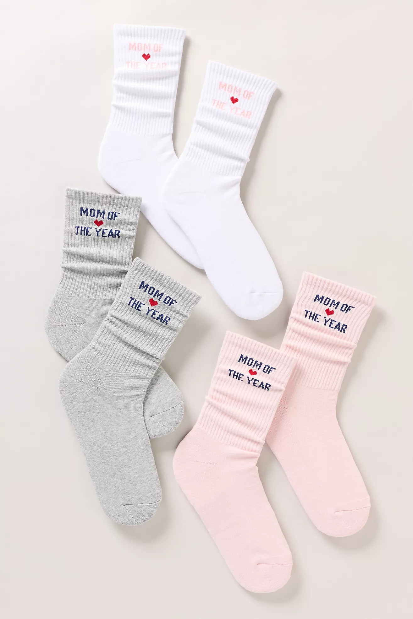 Favorite Daughter Mom Crew Socks, Set of 3 | Anthropologie (US)