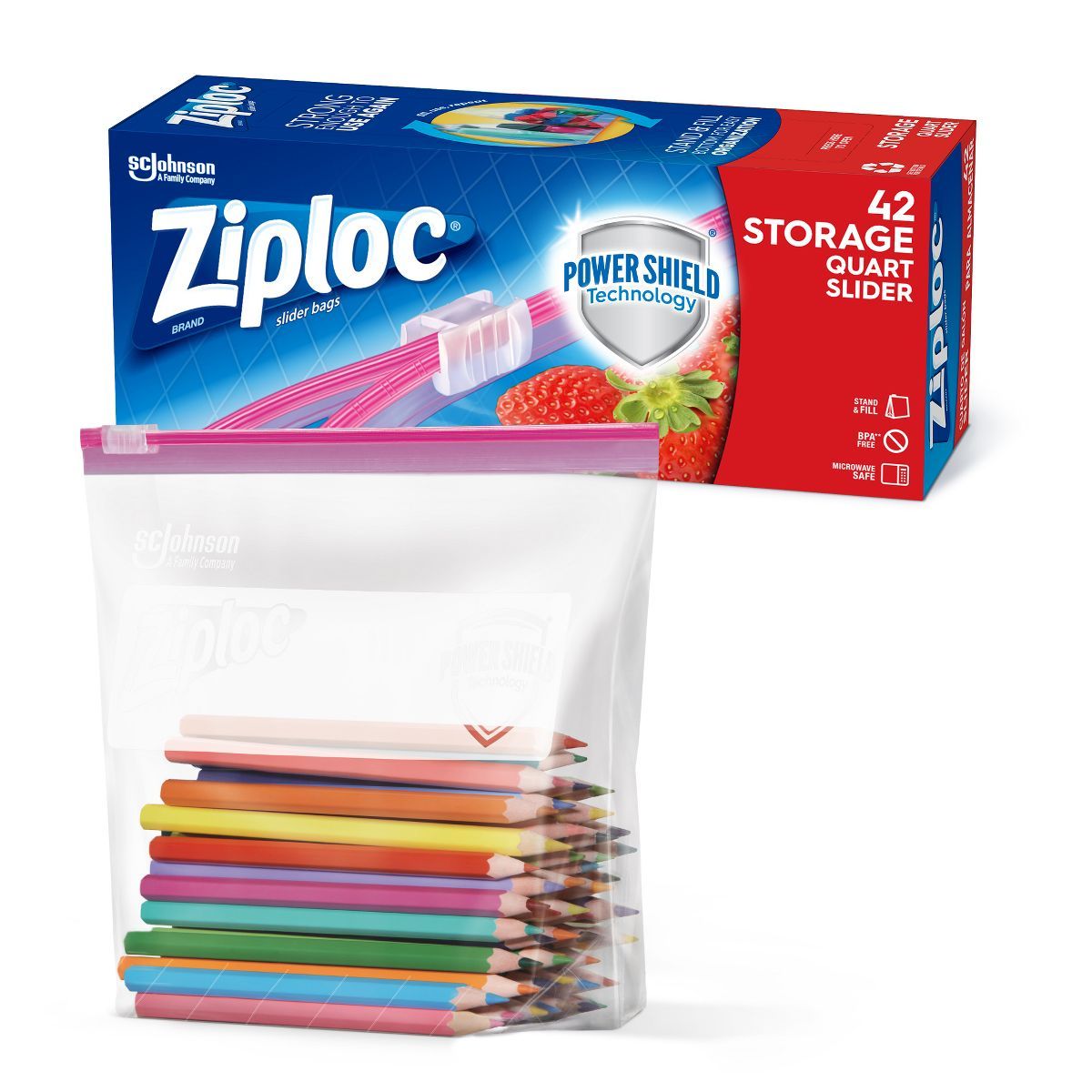 Ziploc Slider Storage Quart Bags | Target