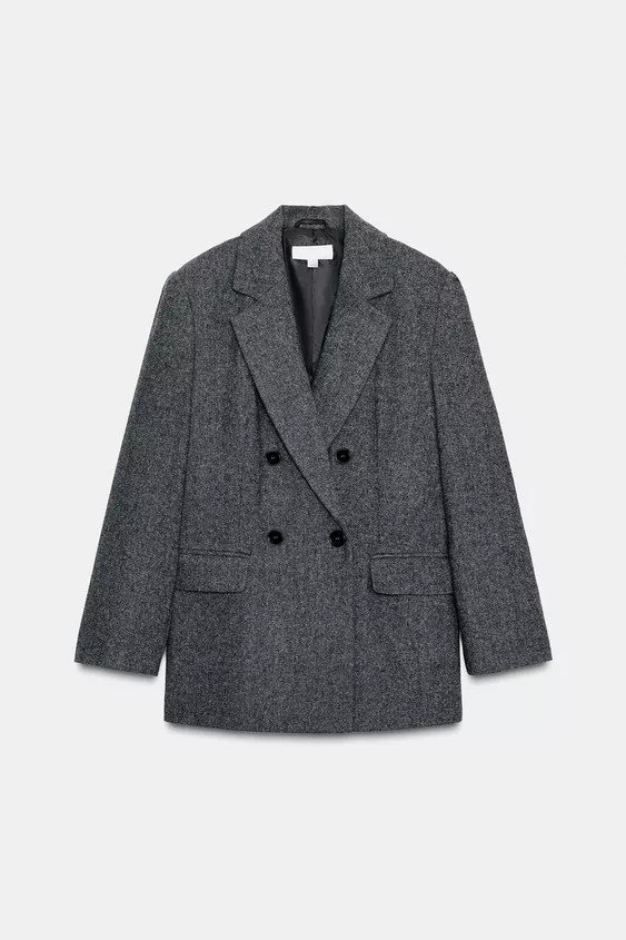 OVERSIZED DOUBLE BREASTED BLAZER | Zara Canada