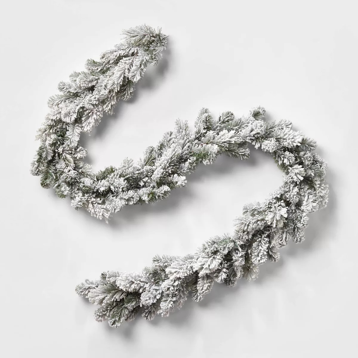9ft Pre-lit Flocked Cashmere Artificial Christmas Garland Clear Lights - Wondershop™ | Target