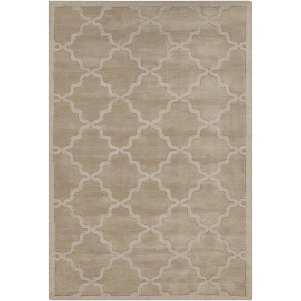 Romina Handmade Wool Khaki/Tan Rug | Wayfair North America