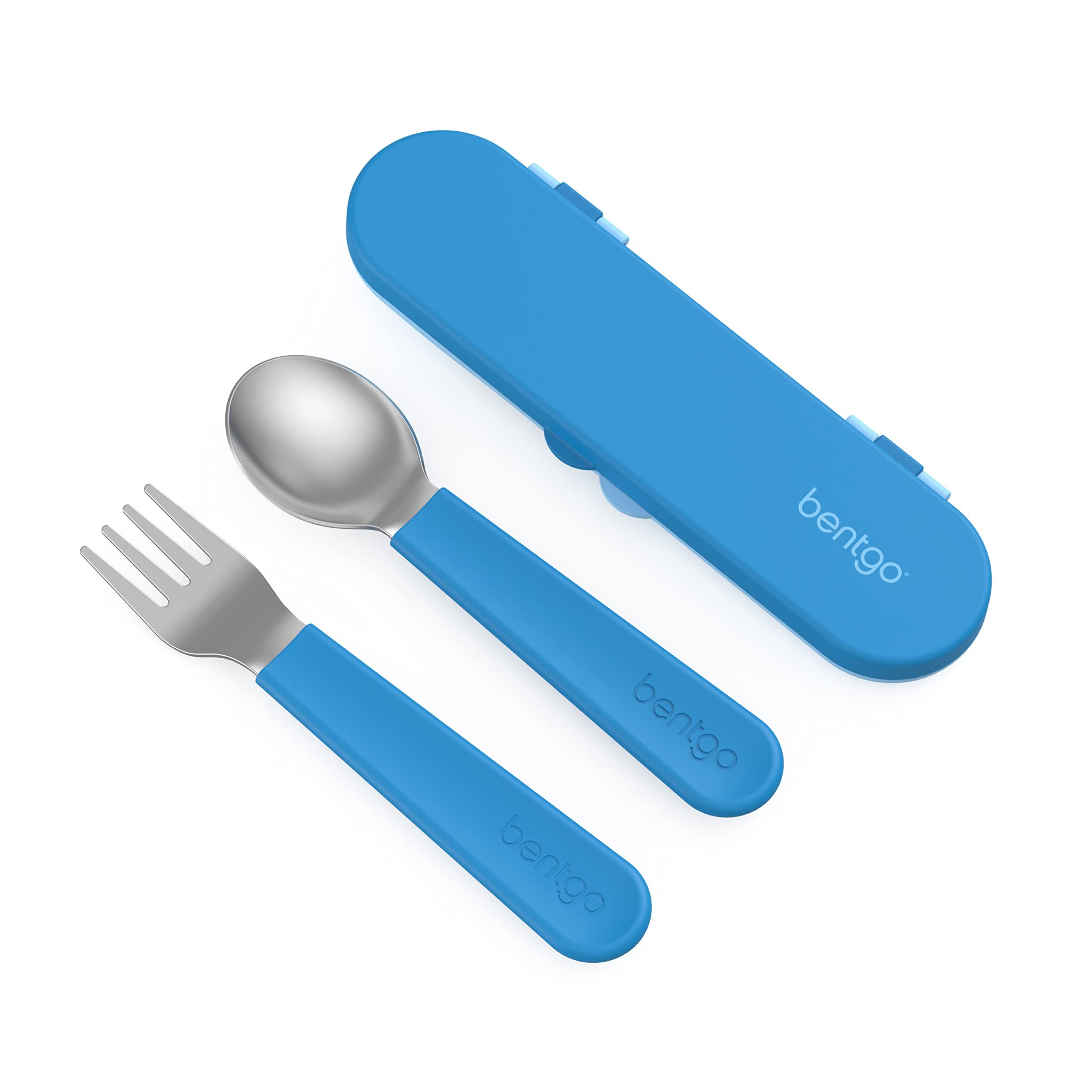 Bentgo® Kids Stainless Steel Utensil Set - Reusable Fork, Spoon & Storage Case - High-Grade BPA-... | Amazon (US)