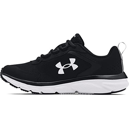 Under Armour Womens Charged Assert 9 Running Shoe, Black/White, 9.5 Wide US | Amazon (US)