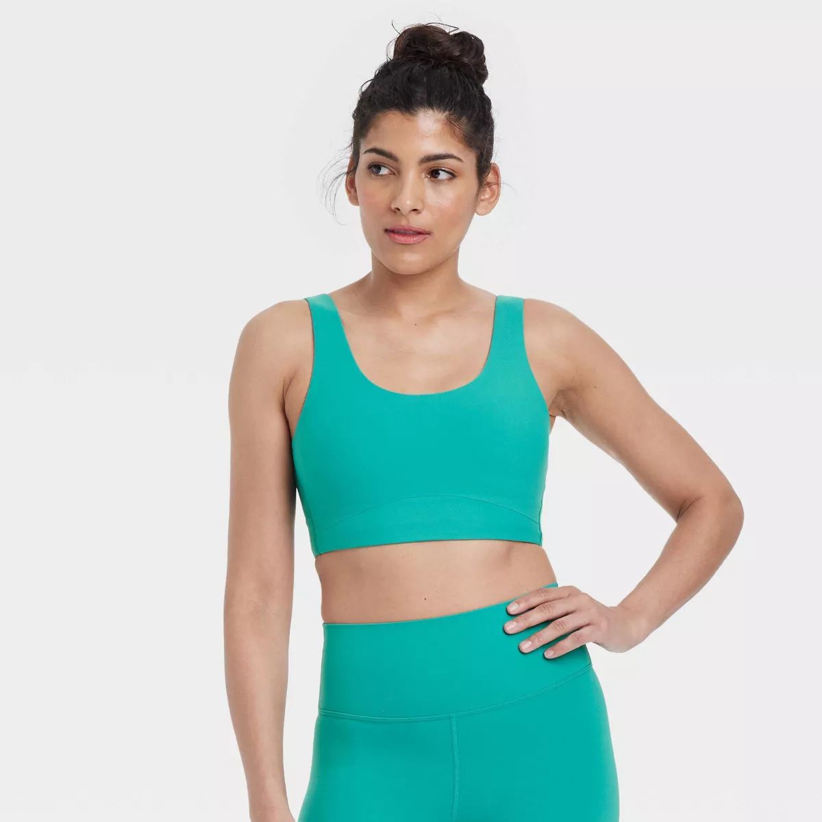 Women's Everyday Soft Medium Support Longline Sports Bra - All In Motion™ | Target