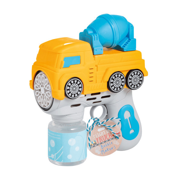 Mud Pie Boy's Yellow Truck Bubble Maker | Plastic | Mud Pie
