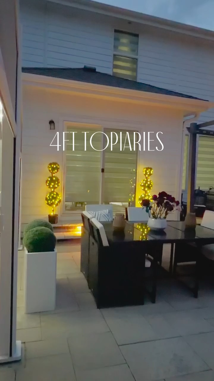 @vevor.official 4 ft topiaries with led lights 
:
:
:
:
#backyardstyle #topiary #homedecor #patio #gardens