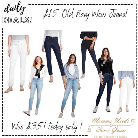 Old Navy jeans on sale for $15! 

#LTKunder50 #LTKSeasonal #LTKstyletip