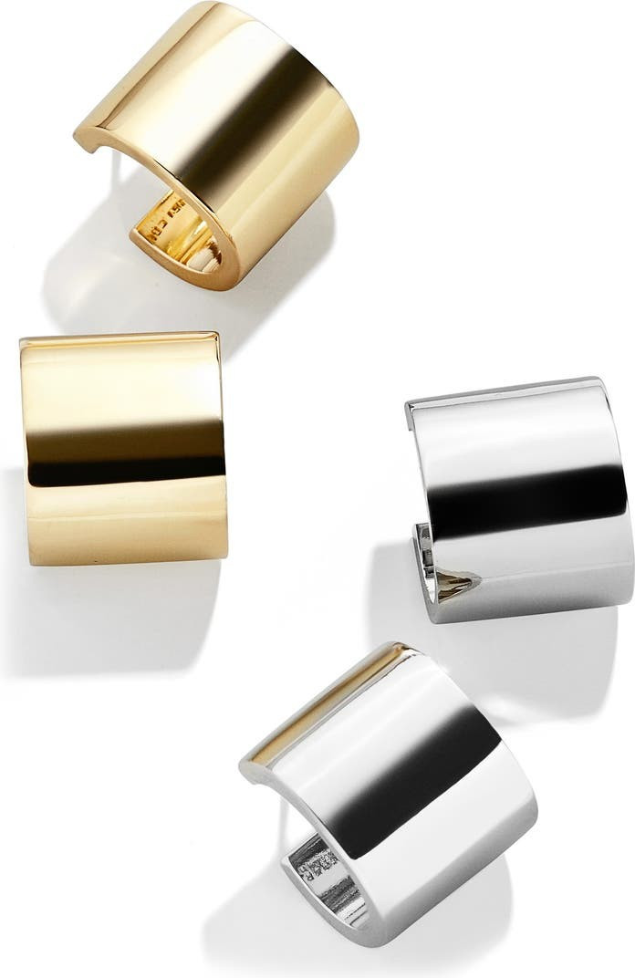 Set of 2 Square Hoop Earrings | Nordstrom