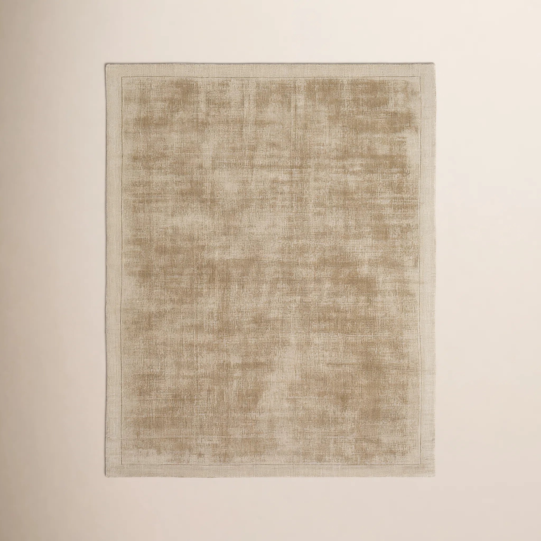 Mckinley Handmade Hand-Loomed Viscose Area Rug in Taupe | Wayfair North America