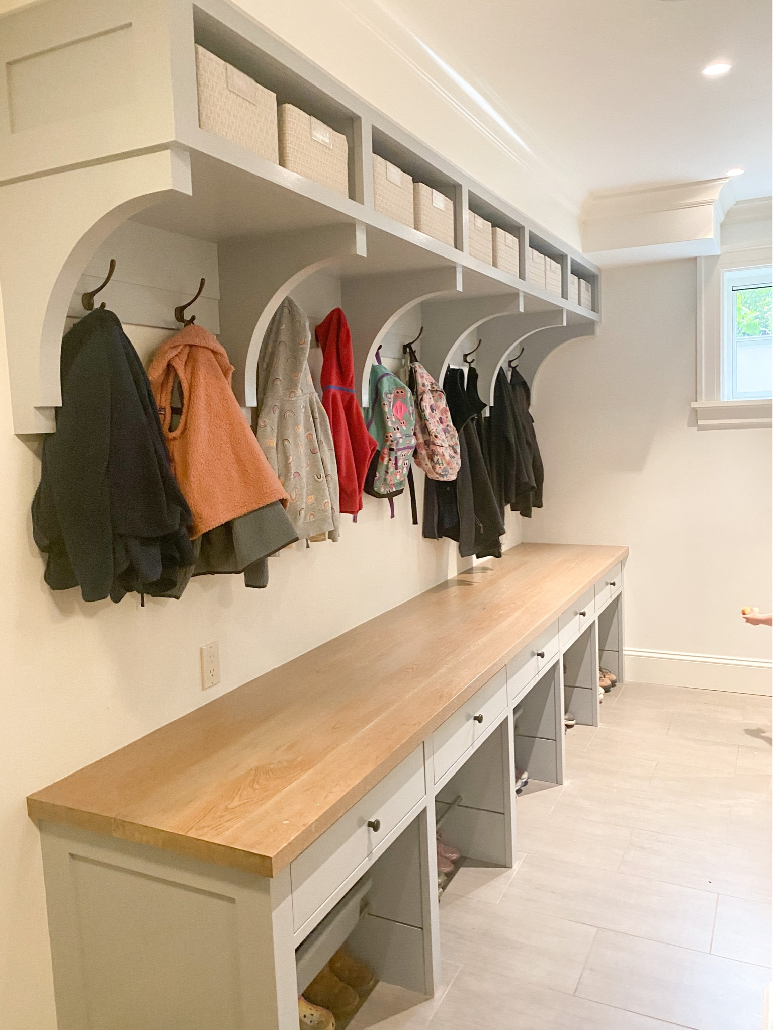 Mudroom goals 💫

We like these baskets in this space because we not only like the look but they also are soft on the painted surface and won’t scratch ✔️

#LTKhome