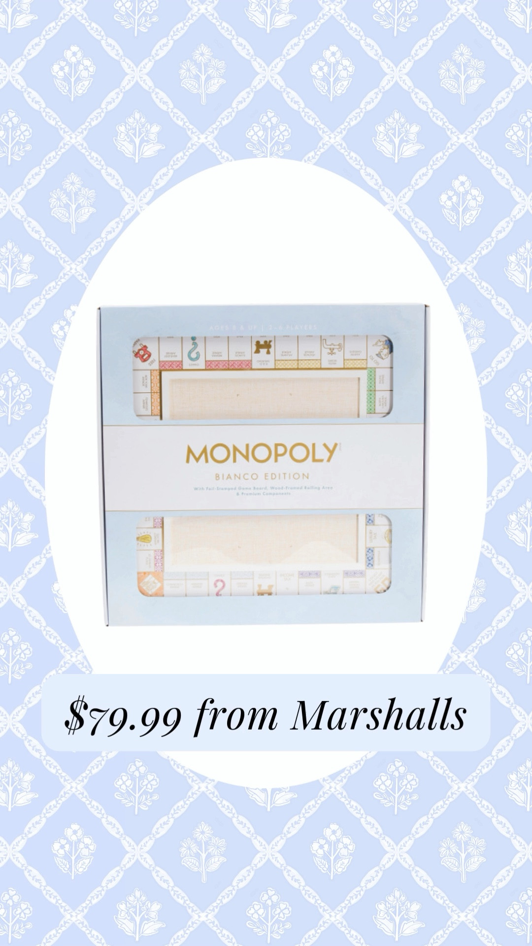 Gorgeous blue monopoly board

#LTKWatchNow #LTKHome #LTKSaleAlert