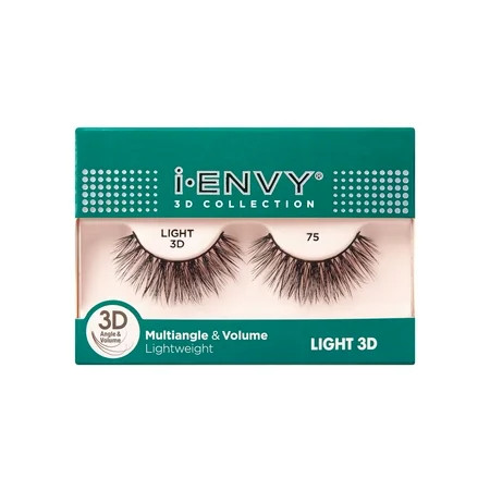 KISS i-ENVY 3D Collection Light False Eyelashes Style 75 1 Pair | Walmart (US)