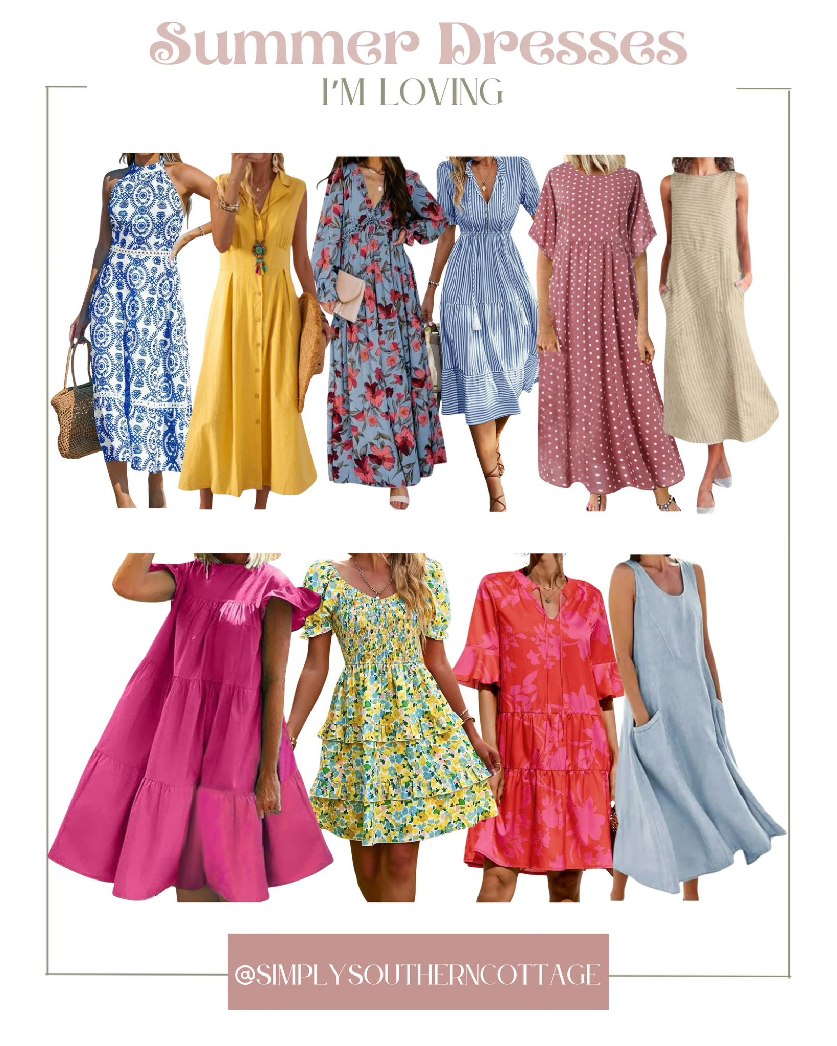 Summer dresses, summer style, summer outfit Inspo, maxi dress, mini dress, midi dress, fashion over 40, Walmart 

#LTKStyleTip #LTKSeasonal #LTKOver40