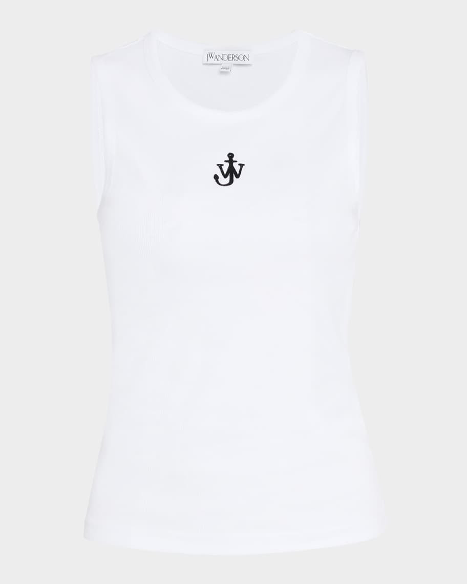 Anchor Embroidered Tank Top | Neiman Marcus