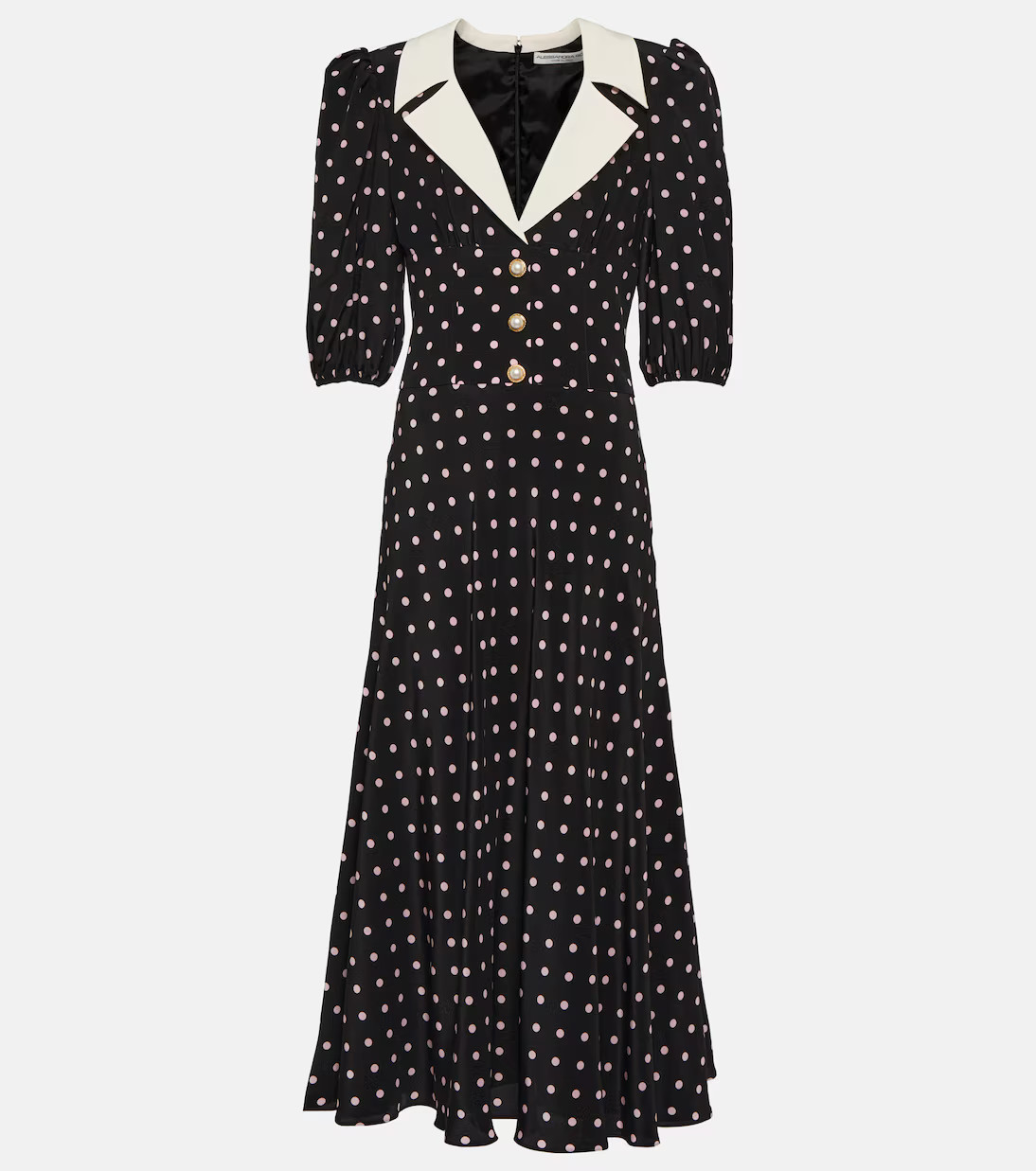 Polka-dot silk midi dress | Mytheresa (US/CA)